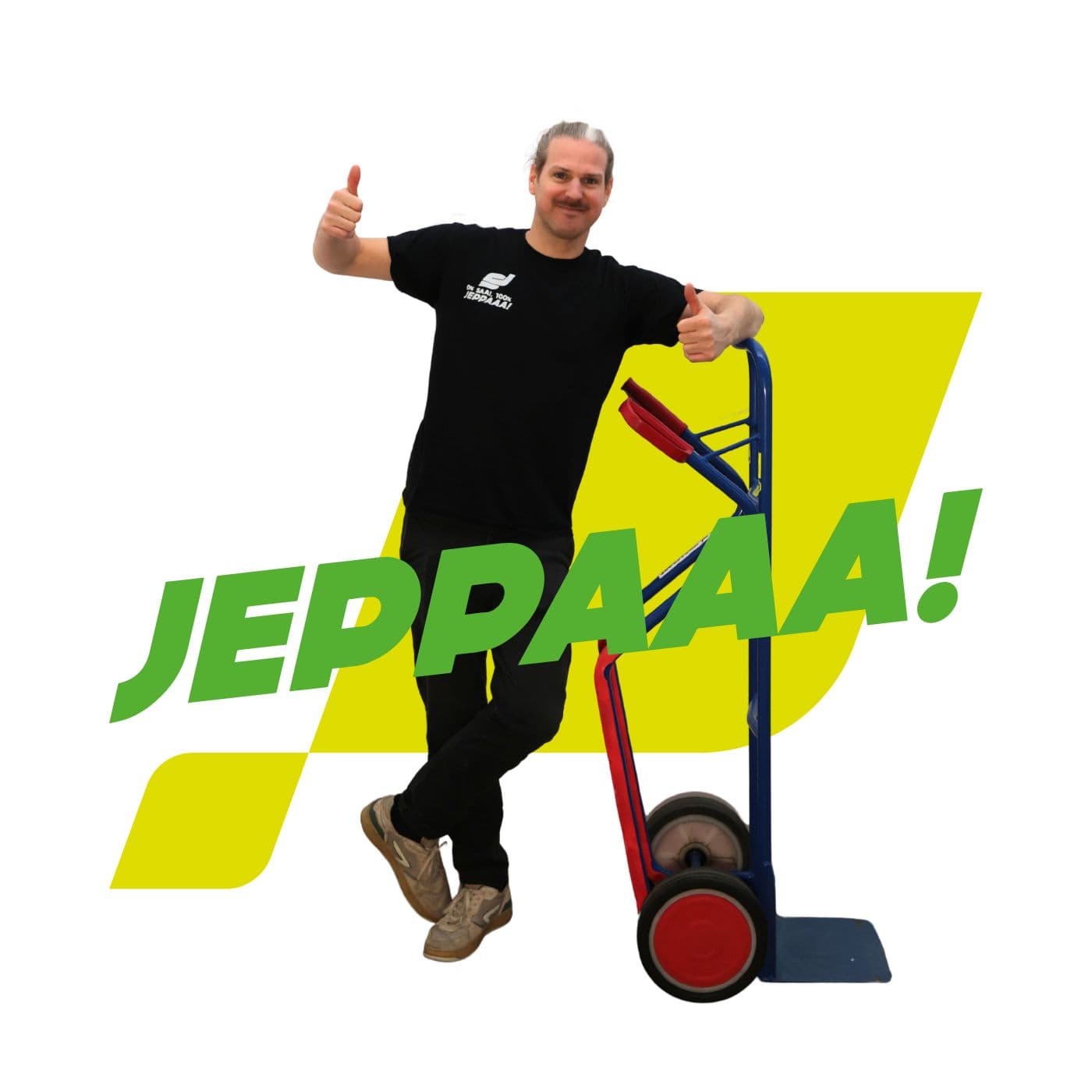 Sfeerafbeelding Wij geloven in het krachtige gevoel van Jeppaaa! Een uitroep vol motivatie, plezier en pure opwinding!